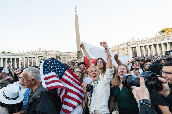 The announcement of Cardinal Robert Francis Prevost as pope sparked cheers from many Americans, while others appeared surprised by his identity.