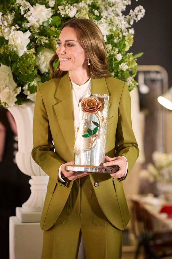 Catherine, Princess of Wales, Shines at London Fashion Award Ceremony