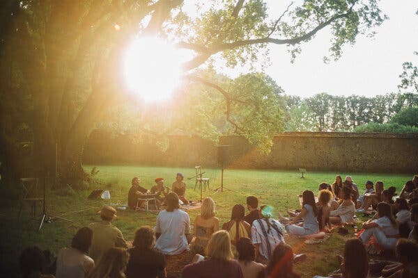 The 400-year-old Château du Feÿ outside Paris offers artists a unique environment for creative development, distinct from typical spa or wellness retreats.