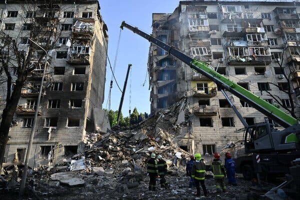 Deadly Russian Drone and Missile Strikes Hit Kyiv, Claiming at Least 14 Lives