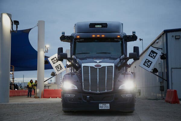 Experts note that autonomous trucks generally operate more safely than human drivers, though unpredictable road conditions pose ongoing challenges for their designers.