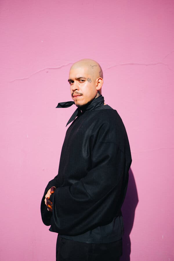 Esteban Raheem Abdul Raheem Samayoa created over 40 new works for his debut solo institutional exhibition, "Blood Be Water," currently on display at the Institute of Contemporary Art, San José through August.