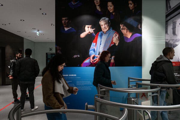 Central European University in Vienna was established by George Soros to support democratic transitions in Eastern Europe.