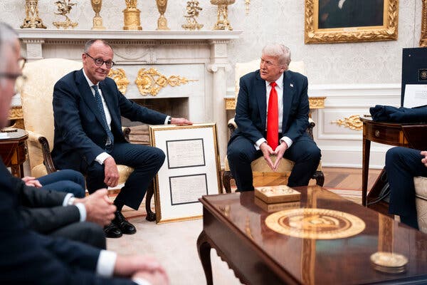 Germany's Chancellor Builds Rapport with Trump in Oval Office Meeting