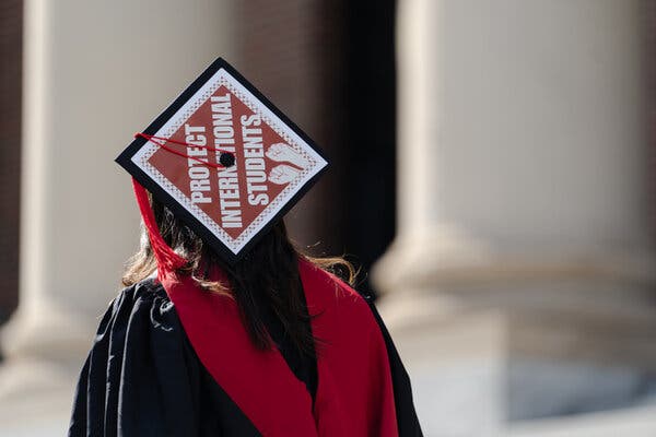 Harvard warns that barring international students would fundamentally alter the university’s character and standing.