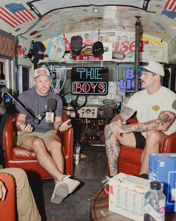 Inside ‘Bussin’ With the Boys’: The Podcast Blending Locker Room Talk, Sports, and Politics