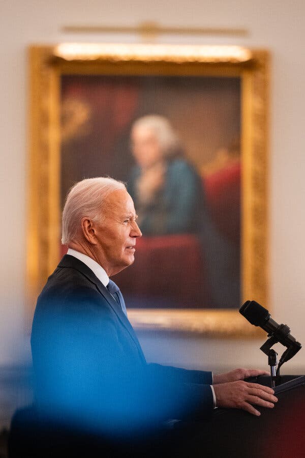 President Joe Biden delivers a foreign policy speech in Washington, D.C., on January 13, 2025.
