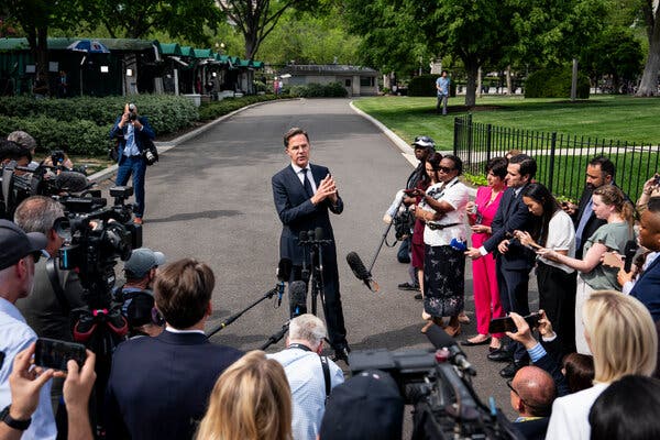 NATO Secretary General Mark Rutte after a meeting with President Trump at the White House last month.