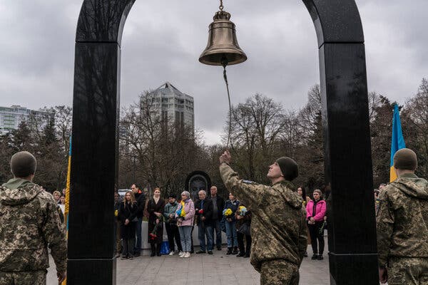 A recent ceremony in Odesa honors local soldiers who have died in the conflict with Russia.