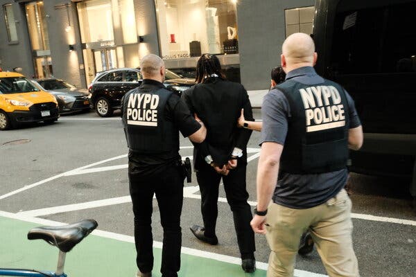 Isaac Wright was taken into custody by New York Police Department officers at the Robert Mann Gallery during the opening of his exhibition.