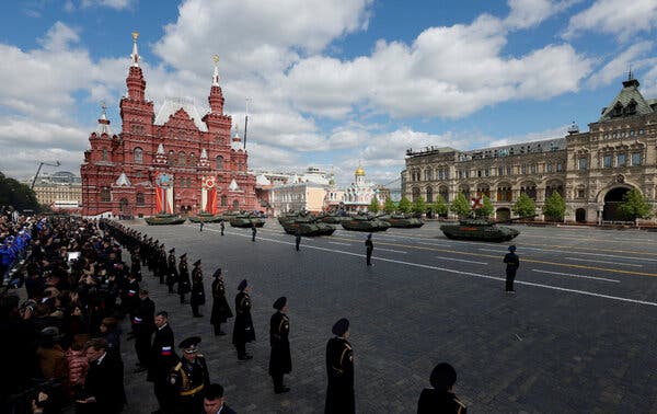 Moscow’s Victory Day Parade highlighted President Vladimir Putin’s resolve to sustain the conflict in Ukraine.