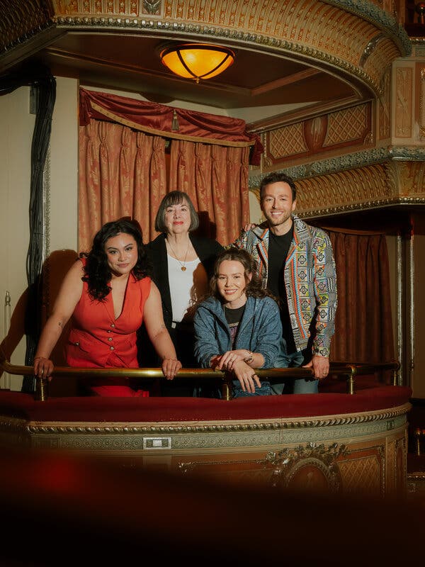 From left: Tatianna Córdoba as the lead Ana García; Lisa Loomer, the book writer; and composer-lyricists Joy Huerta and Benjamin Velez bring the new musical to life.