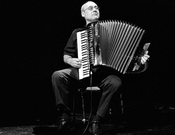 Accordionist Guy Klucevsek performing in 2000. He once reflected on moving beyond his polka roots to embrace broader musical styles.