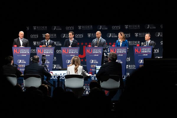 Six Democrats Compete for Attention in New Jersey’s Crucial Governor Primary
