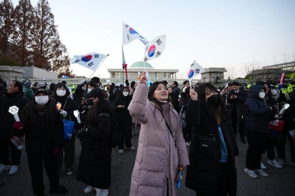 A large number of young women participated in rallies demanding the impeachment of President Yoon Suk Yeol following his December declaration of martial law.
