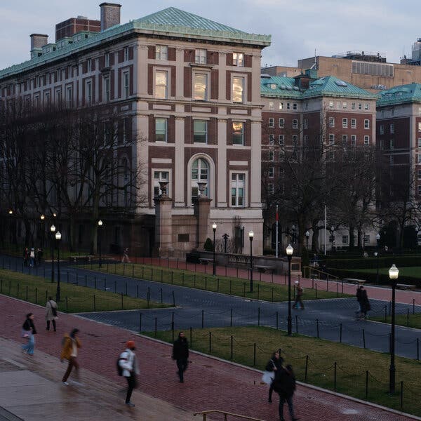 Campus view of Columbia University.