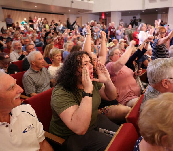 Tense Town Halls Highlight Challenges for Republicans Ahead of Midterms