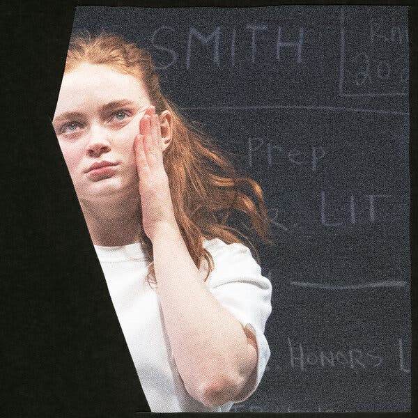 Sadie Sink portraying Shelby in a scene from ‘John Proctor Is the Villain.’