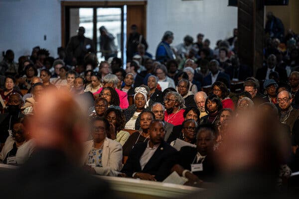 A Democratic mayoral forum held at St. Paul Community Baptist Church in Brooklyn’s East New York neighborhood highlights voter concerns amid rising housing expenses.