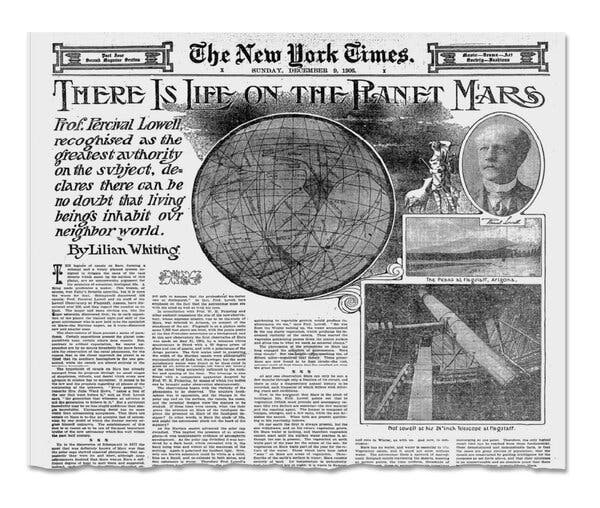 The Gilded Age’s Fascination with Life on Mars