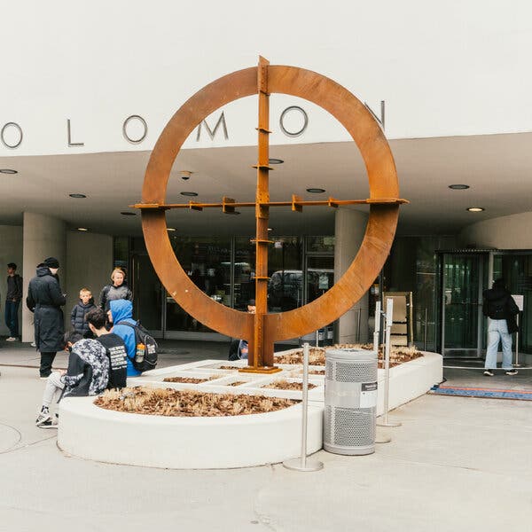 Installation outside the Guggenheim Museum.
