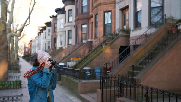 Paula González-Nasser, drawing on her experience as a location scout, photographed brownstones to find ideal filming sites for her film ‘The Scout.’