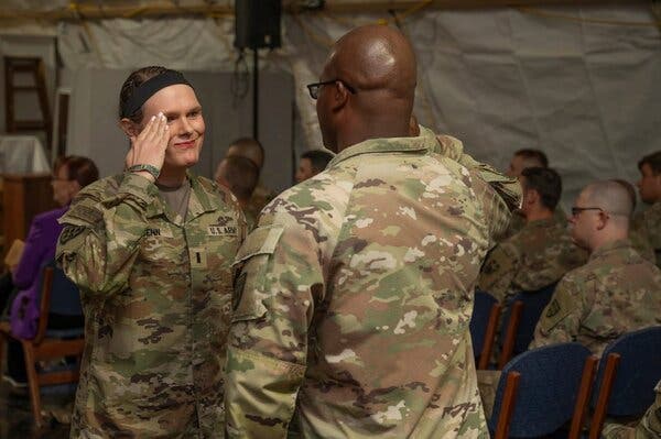 Captain Katie Benn pictured during her 2024 deployment to Saudi Arabia.