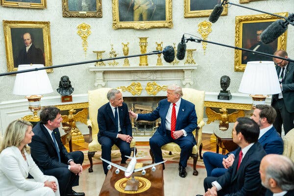 Trump Extends Unexpected Warmth Toward Canada During Oval Office Meeting