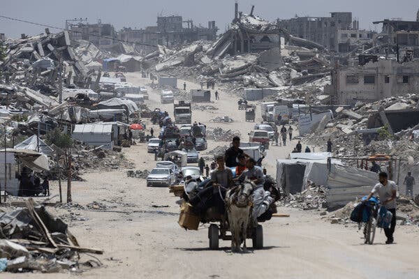 Beit Lahia in Gaza this month, amid intensifying Israeli military operations. UK officials are deliberating sanctions targeting Israeli government ministers.