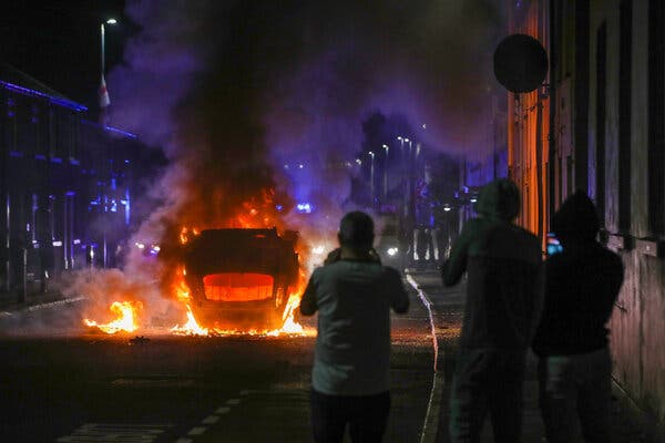 Violent Anti-Immigrant Clashes Escalate in Northern Ireland’s Ballymena